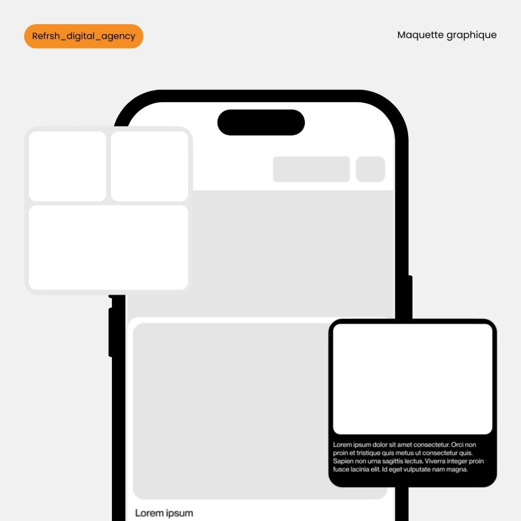 maquette graphique site internet