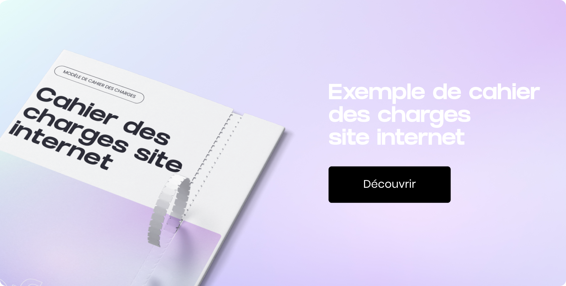 exemple cahier des charges site internet